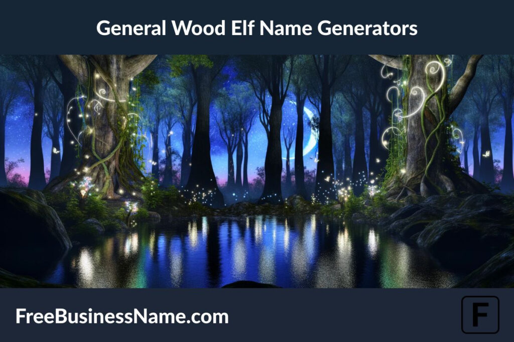 an ethereal forest at twilight with a magical aura, without any explicit letters, numbers, or names.
