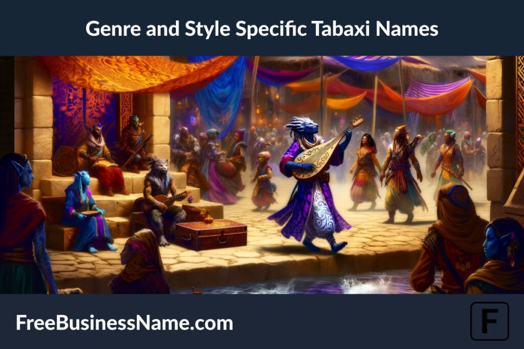 The cinematic images inspired by genre and style-specific Tabaxi names have been created, showcasing the diversity and richness of Tabaxi culture in a dynamic D&D world setting.